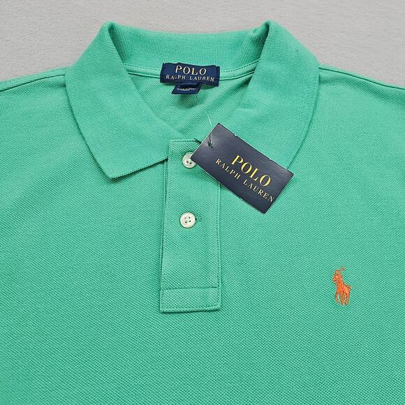NWT Ralph Lauren Polo Shirt Boys Size XL 18 20 Green Short Sleeve - Picture 3 of 10